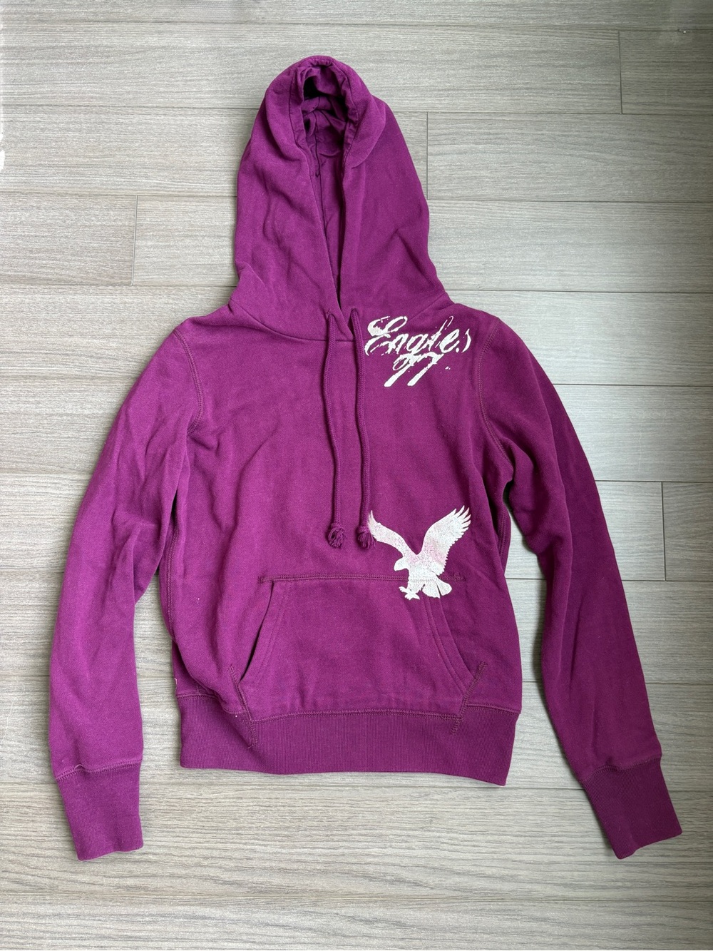 American Eagle - Purple Graphic Hoodie (size XS)